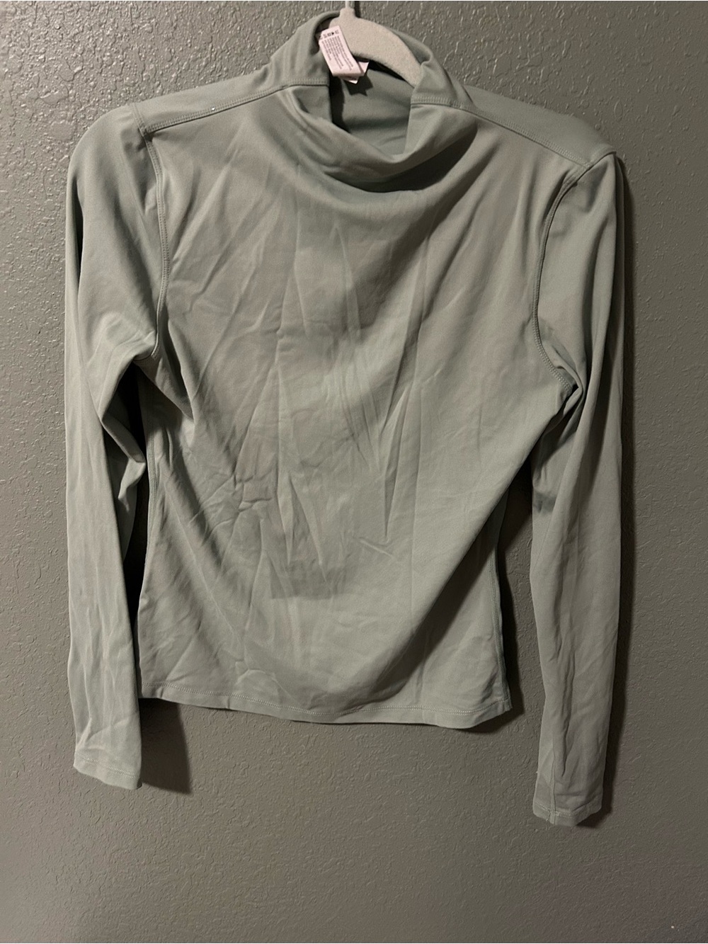 Yogalicious Mock Neck Long Sleeve Top in Sage Green #yogalicious #activewear